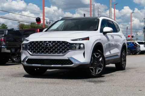White 2022 Hyundai Santa Fe Hybrid Limited for sale in Carrollton, GA