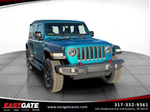 Blue 2020 Jeep Wrangler Unlimited Rubicon for sale in Indianapolis, IN