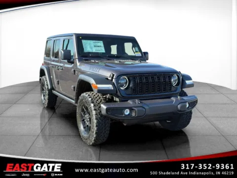 Gray 2026 Jeep Wrangler Willys for sale in Indianapolis, IN