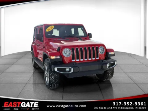 Red 2020 Jeep Wrangler Unlimited Sahara for sale in Indianapolis, IN