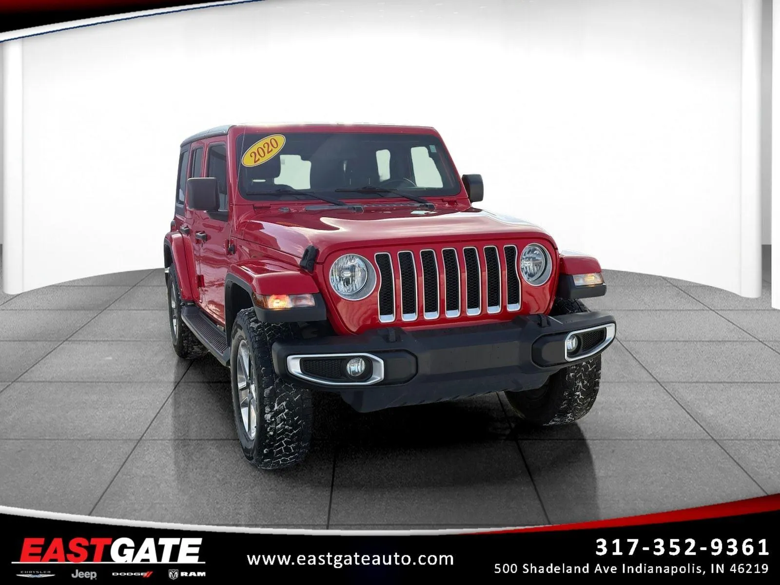 Red 2020 Jeep Wrangler Unlimited Sahara for sale in Indianapolis, IN
