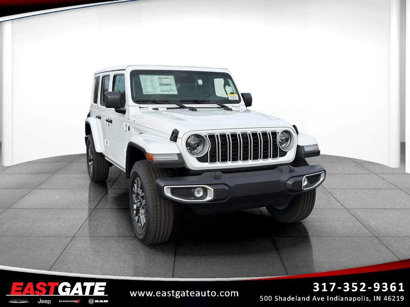 White 2026 Jeep Wrangler Sahara for sale in Indianapolis, IN