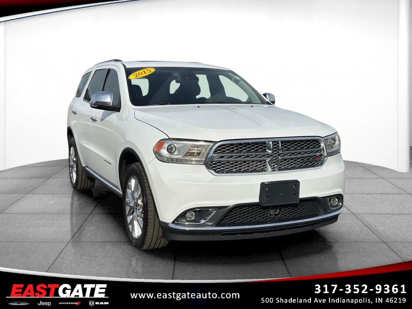 White 2015 Dodge Durango Citadel for sale in Indianapolis, IN
