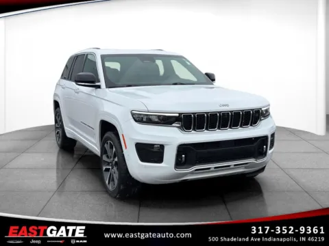 White 2023 Jeep Grand Cherokee Overland for sale in Indianapolis, IN