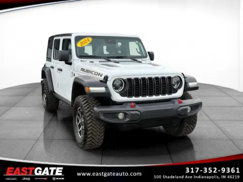White 2024 Jeep Wrangler Rubicon for sale in Indianapolis, IN