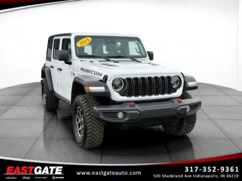 White 2024 Jeep Wrangler Rubicon for sale in Indianapolis, IN
