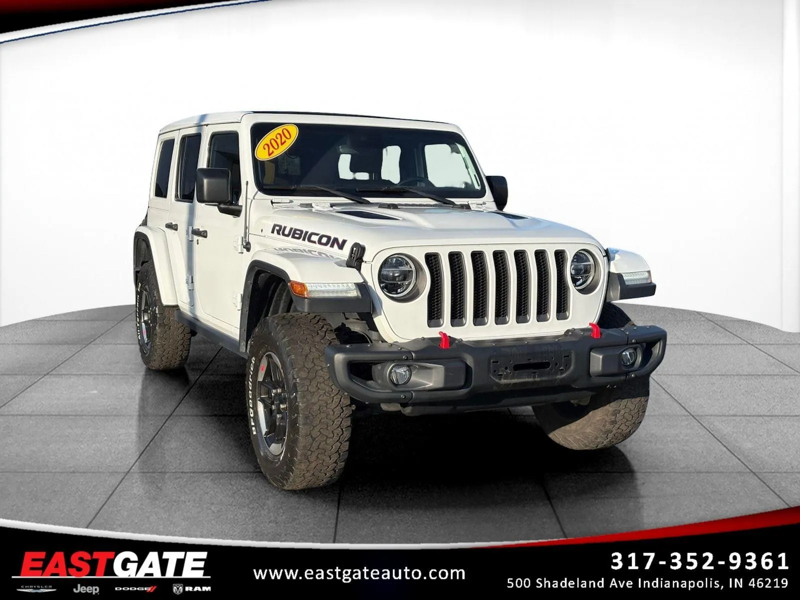 White 2020 Jeep Wrangler Unlimited Rubicon for sale in Indianapolis, IN