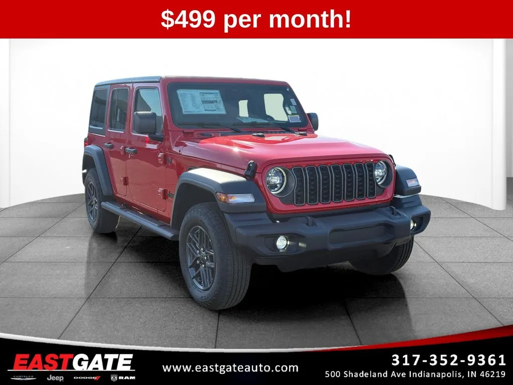 Red 2026 Jeep Wrangler Sport S for sale in Indianapolis, IN