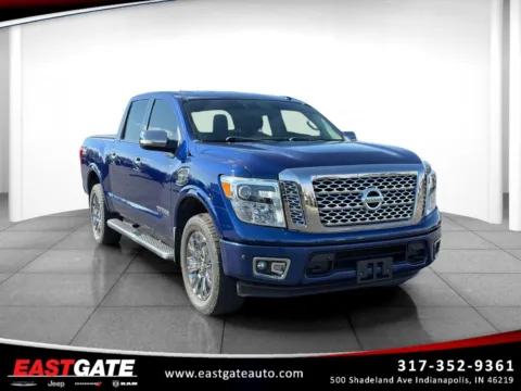 Blue 2017 Nissan Titan Platinum Reserve for sale in Indianapolis, IN