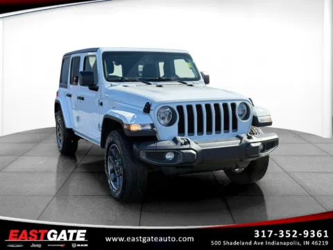 White 2021 Jeep Wrangler Unlimited 80th Anniversary for sale in Indianapolis, IN