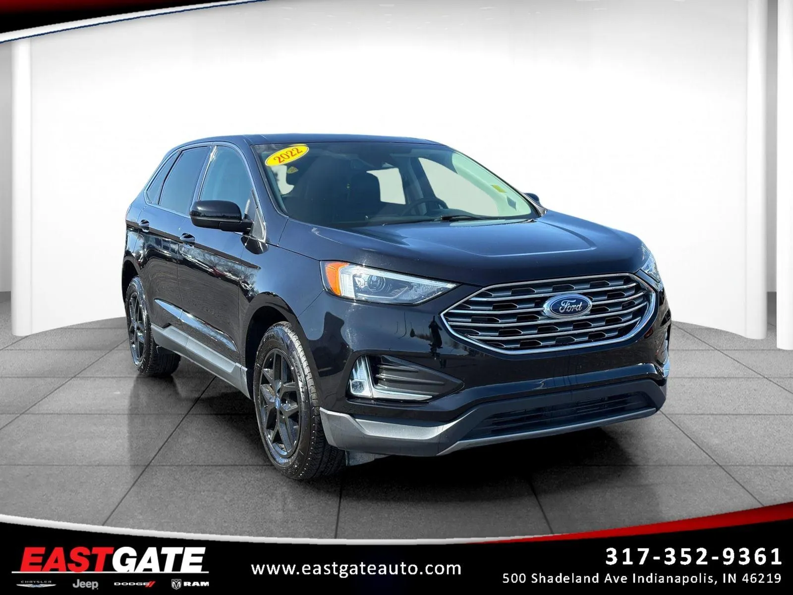 Black 2022 FORD EDGE SEL for sale in Indianapolis, IN