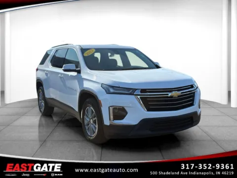 White 2023 Chevrolet Traverse LT Cloth for sale in Indianapolis, IN