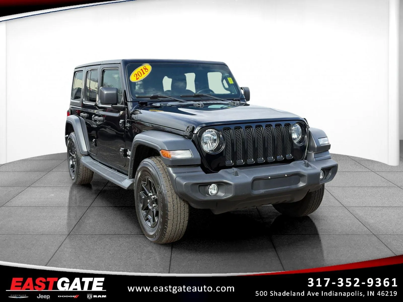 Black 2018 Jeep Wrangler Unlimited Sport S for sale in Indianapolis, IN
