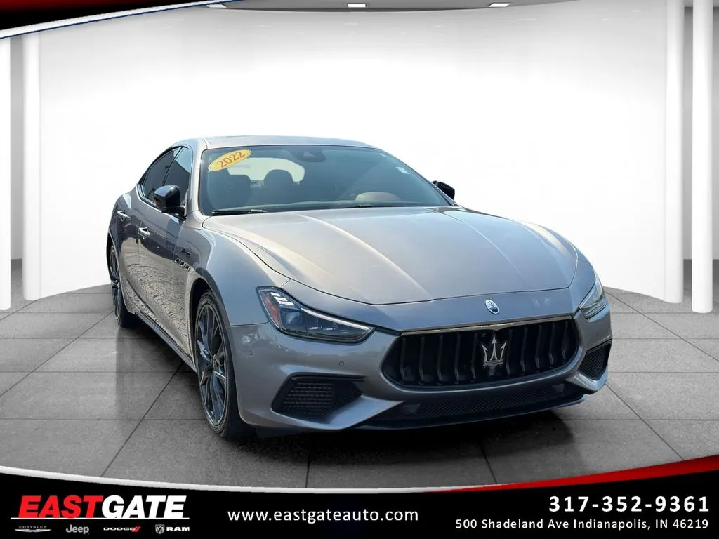 Blue 2022 Maserati Ghibli Modena Q4 for sale in Indianapolis, IN