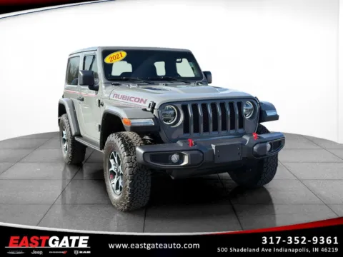 Gray 2021 Jeep Wrangler Rubicon for sale in Indianapolis, IN