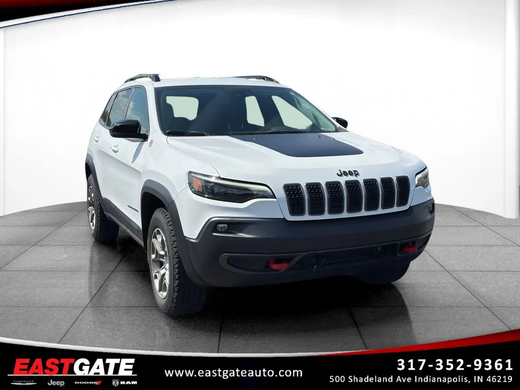 White 2022 Jeep Cherokee Trailhawk for sale in Indianapolis, IN