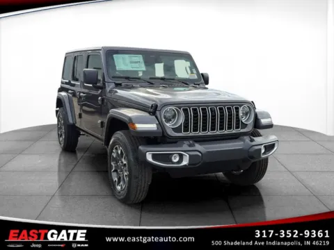 Gray 2026 Jeep Wrangler Sahara for sale in Indianapolis, IN
