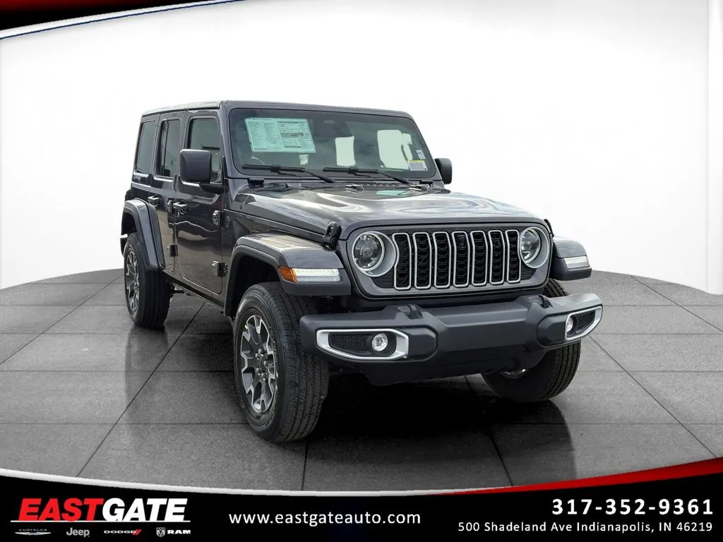 Gray 2026 Jeep Wrangler Sahara for sale in Indianapolis, IN