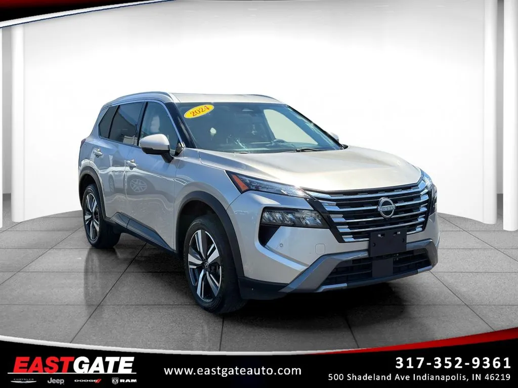Silver 2024 Nissan Rogue SL for sale in Indianapolis, IN