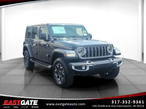 Gray 2026 Jeep Wrangler Sahara for sale in Indianapolis, IN