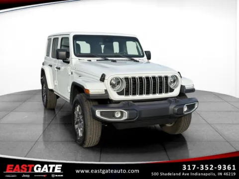 White 2025 Jeep Wrangler Sahara for sale in Indianapolis, IN