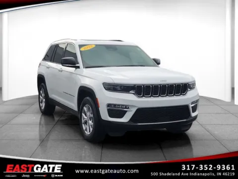 White 2022 Jeep Grand Cherokee Limited for sale in Indianapolis, IN