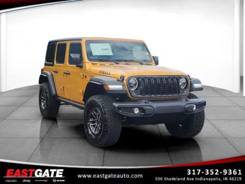 Gold 2026 Jeep Wrangler Willys for sale in Indianapolis, IN