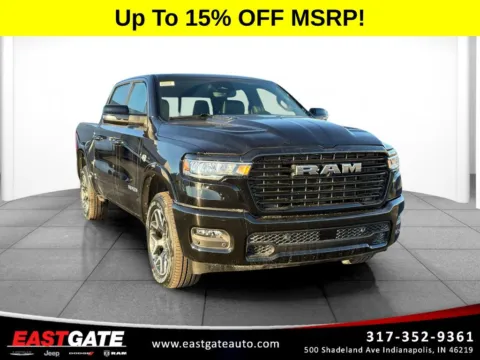 Black 2026 Ram 1500 Laramie for sale in Indianapolis, IN