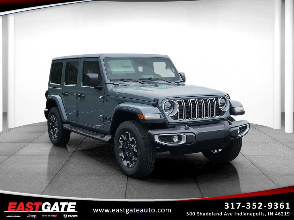 Gray 2026 Jeep Wrangler Sahara for sale in Indianapolis, IN
