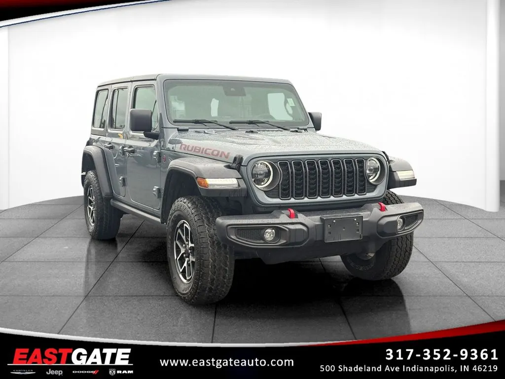 Gray 2024 Jeep Wrangler Rubicon for sale in Indianapolis, IN