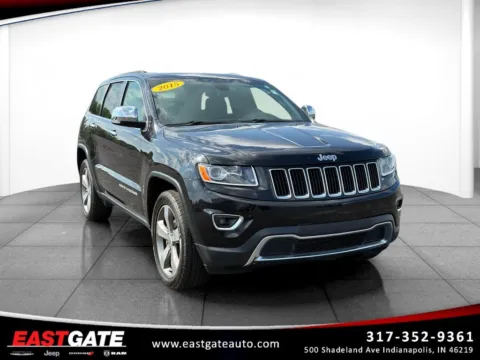 Black 2015 Jeep Grand Cherokee Limited for sale in Indianapolis, IN