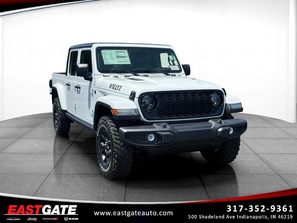 White 2026 Jeep Gladiator Willys for sale in Indianapolis, IN