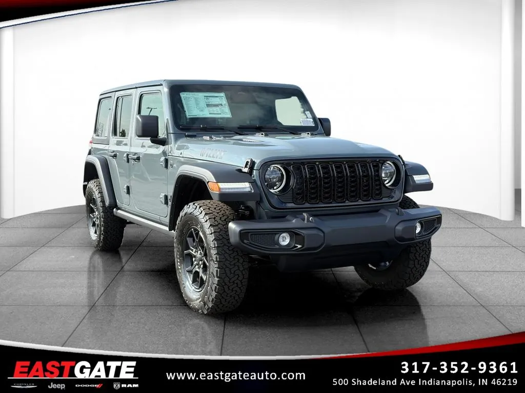 Blue 2026 Jeep Wrangler Willys for sale in Indianapolis, IN