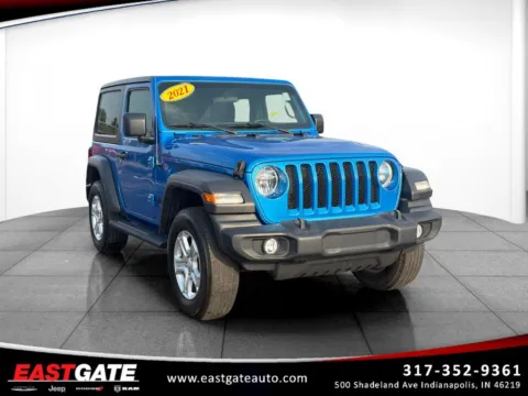 Blue 2021 Jeep Wrangler Sport S for sale in Indianapolis, IN