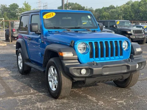 Blue 2021 Jeep Wrangler Sport S for sale in Indianapolis, IN