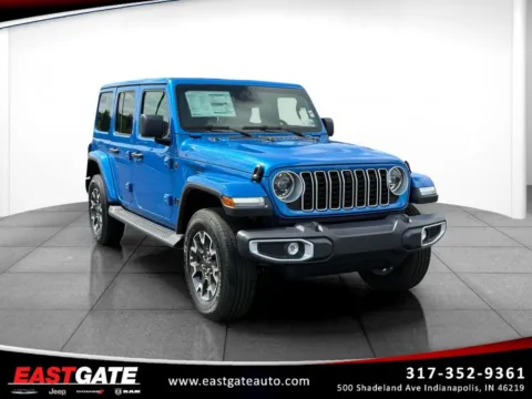 Blue 2026 Jeep Wrangler Sahara for sale in Indianapolis, IN