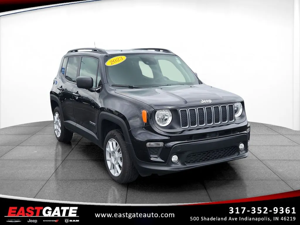Black 2023 Jeep Renegade Latitude for sale in Indianapolis, IN