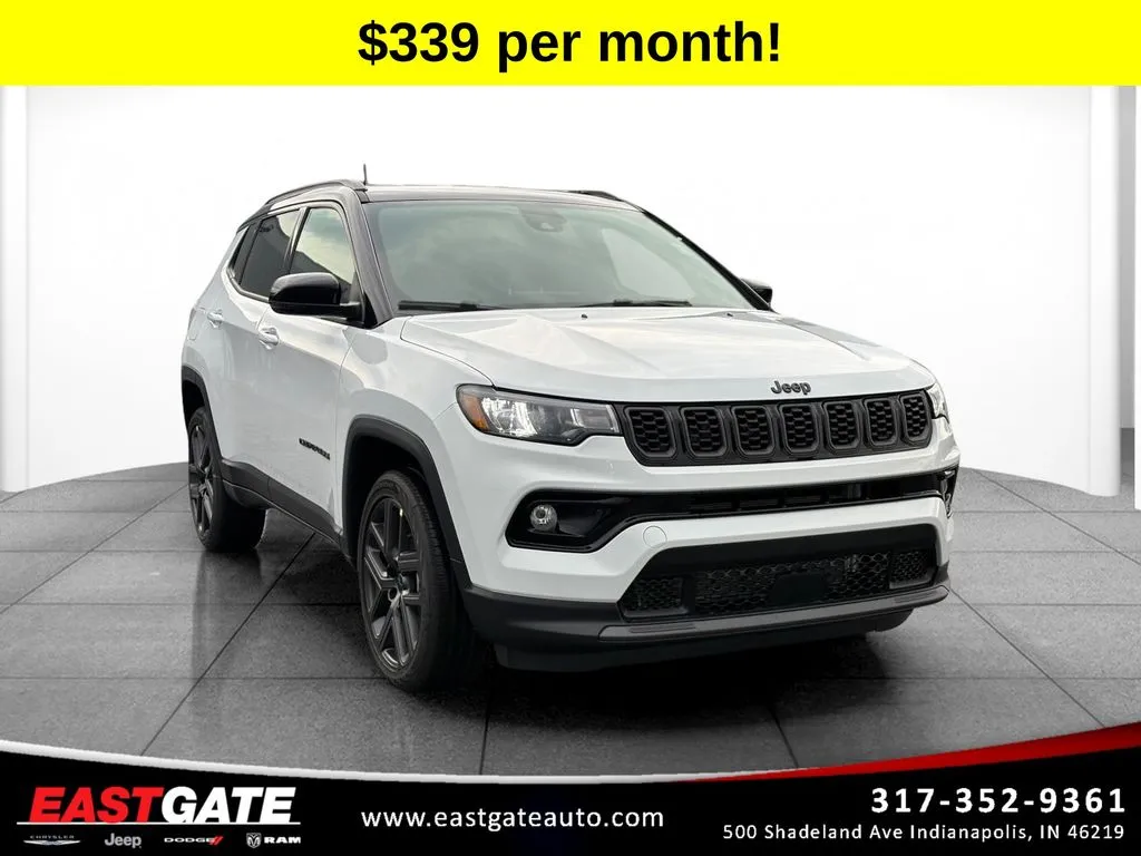 White 2026 Jeep Compass Limited for sale in Indianapolis, IN