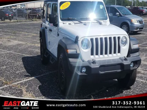 White 2018 Jeep Wrangler Unlimited Sport for sale in Indianapolis, IN