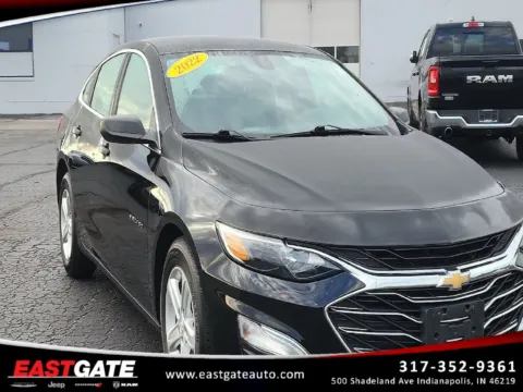 Black 2022 Chevrolet Malibu LS for sale in Indianapolis, IN