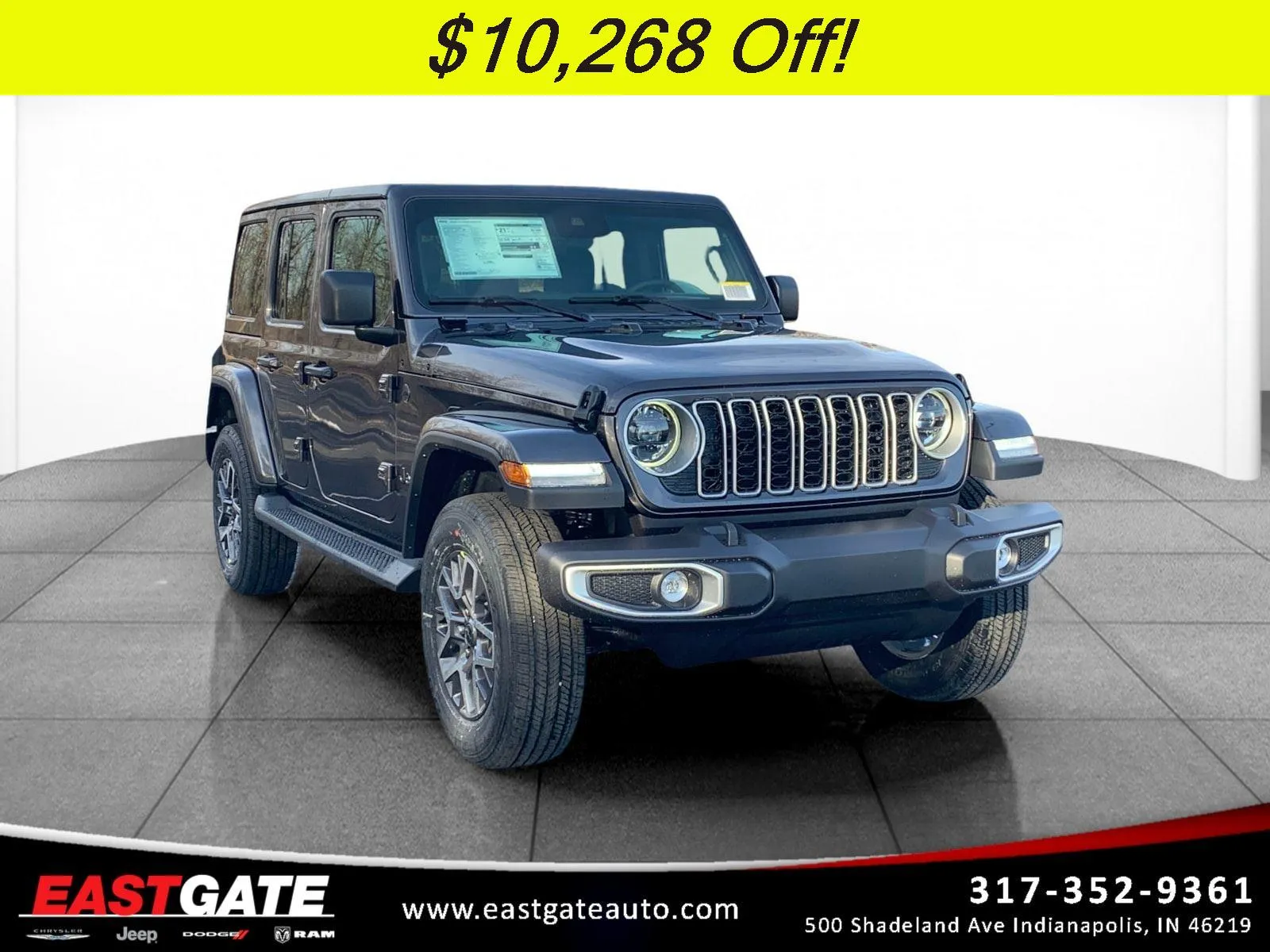 Gray 2025 Jeep Wrangler Sahara for sale in Indianapolis, IN
