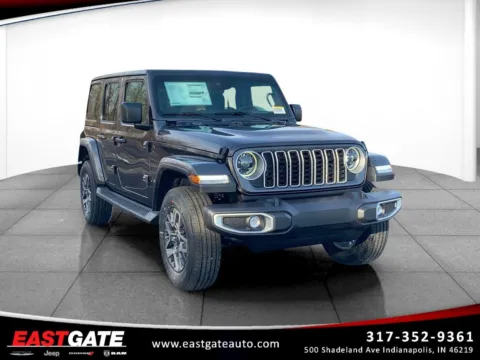 Gray 2025 Jeep Wrangler Sahara for sale in Indianapolis, IN
