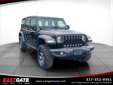 Black 2022 Jeep Wrangler Unlimited Rubicon for sale in Indianapolis, IN