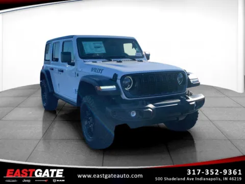 White 2026 Jeep Wrangler Willys for sale in Indianapolis, IN