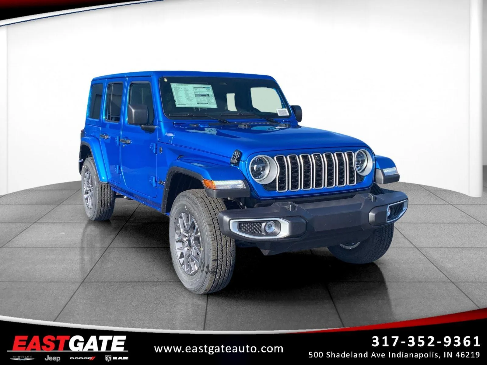 Blue 2026 Jeep Wrangler Sahara for sale in Indianapolis, IN