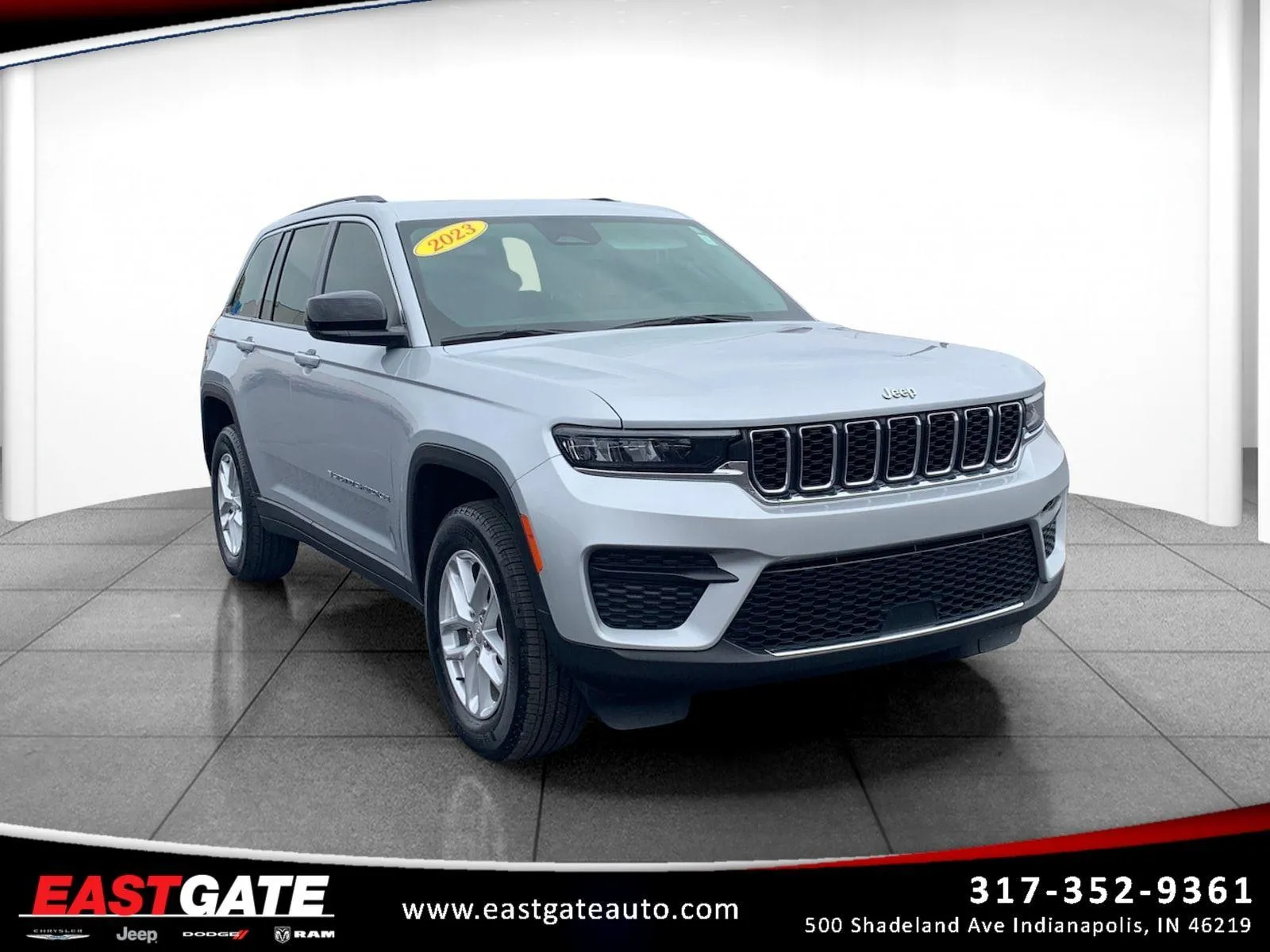 Silver 2023 Jeep Grand Cherokee Laredo X for sale in Indianapolis, IN
