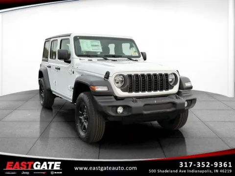 White 2026 Jeep Wrangler Sport for sale in Indianapolis, IN