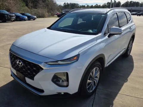 White 2019 Hyundai Santa Fe Ultimate for sale in Leesville, LA