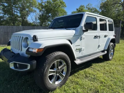 White 2022 Jeep Wrangler Unlimited Sahara for sale in Leesville, LA