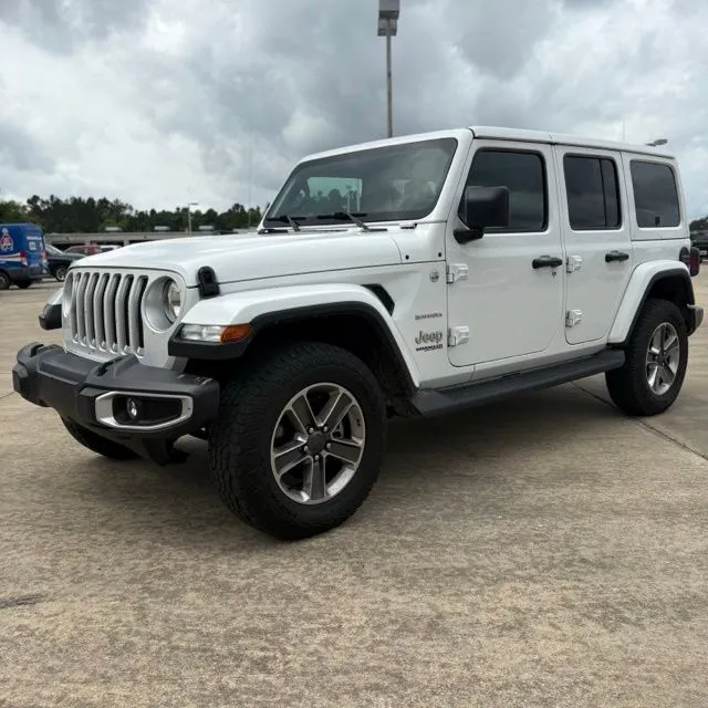 White 2022 Jeep Wrangler Unlimited Sahara for sale in Leesville, LA